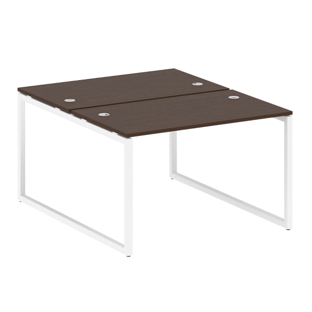 Metal System Quattro Р. ст. на О-образном м/к 40БО.РАС-СП-2.2 Венге/Белый металл 1200*1475*750 - Вид 1