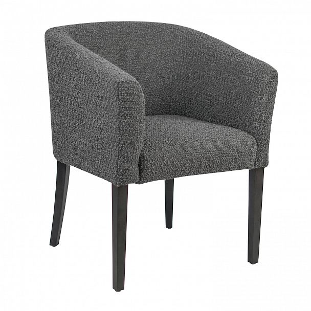 Полукресло Самбука, рогожка с эффектом букле BUCKLE dark grey - Вид 2