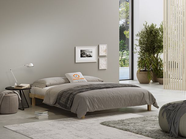 Кровать - подиум деревянная Канапе 2000*2000, береза, цвет натуральный - Вид 4