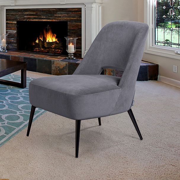 Кресло Dante, бархат серый 27 - Вид 3