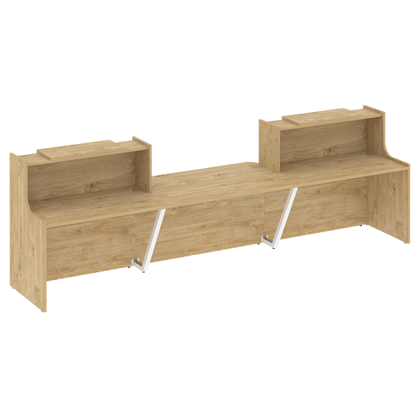 Ресепшн "Onix" O.R-K-18 тиквуд светлый/белый - Вид 1