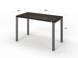 UNITY РМС6-12 ВЕНГЕ Стол на металлокаркасе прямой 1200х600х750 - Фото предпросмотра