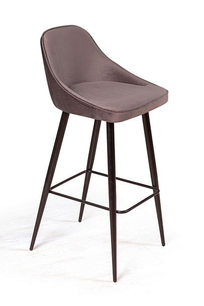 Стул барный Neo, бархат коричневый 12 - Вид 1