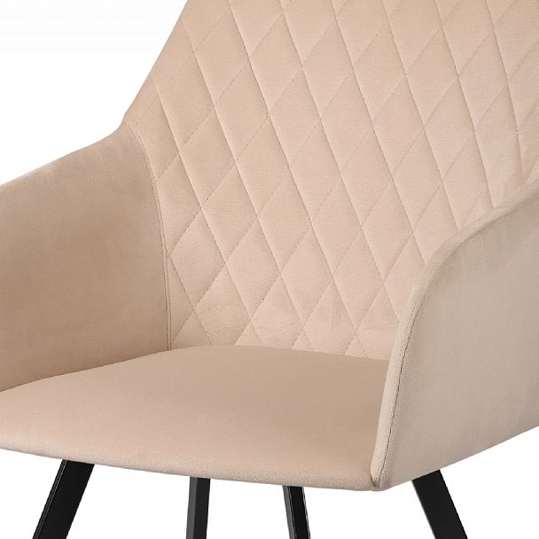 Комплект кресел поворотных Барли, Confetti cream/черный, 4 шт. - Вид 7