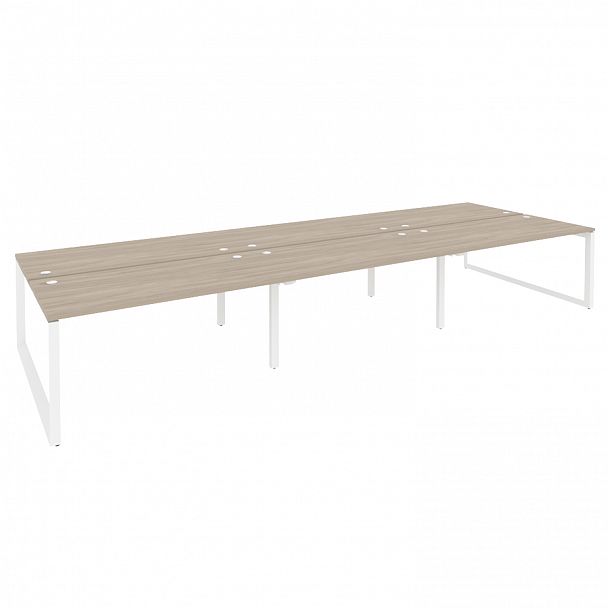 Рабочая станция "Onix" O.MO-D.RS-6.4.8 дуб аттик/белый - Вид 1