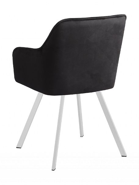 Комплект кресел поворотных Мони, черный H-75/белый, 2 шт. - Вид 6