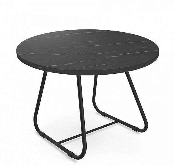 Столик журнальный Sheffilton SHT-S38/ЛДСП 60 черный муар/камень пьетра гриджио черный - Вид 2