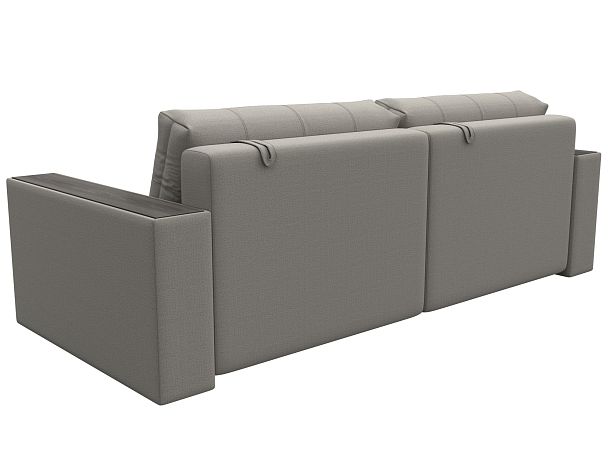 Диван прямой с декором Лига-049 НПБ Рогожка бежевый - Вид 5