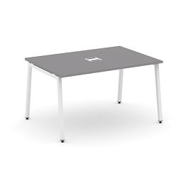 Стайл Проджект Стол переговорный SN-4A.SPRG-001 Серый Пепел/Металл Белый 980*980*750 - Фото предпросмотра