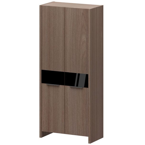 Гардероб КТ-44.38 Темный шимо 856x438x1968 Акцент - Вид 1