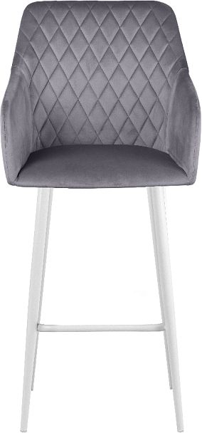 Барное поворотное кресло Барли К, темно-серый H-15/белый - Вид 3