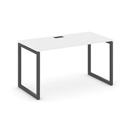 Стайл Проджект Стол письменный SN-4O.SP-013 Белый/Металл Антрацит 1380*700*750 - Фото предпросмотра