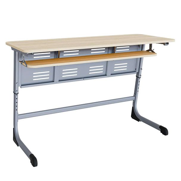 Парта Smart на плоскоовале 2М с РН (столеш. ЛДСП ЗУ, экран ПЭ, полка), гр.5-7 - Вид 4