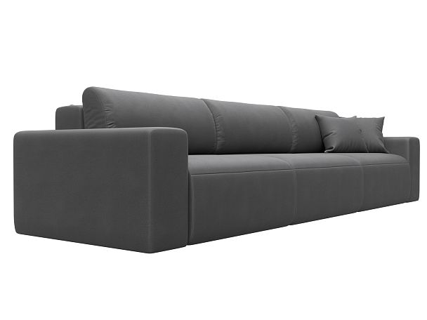 Диван прямой Лига-036 НПБ Классик Лонг Искусственная замша серый - Вид 3