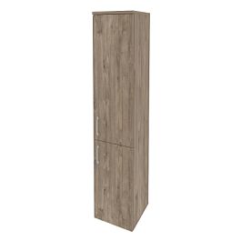 Onix Шкаф высокий узкий правый O.SU-1.3 (R) Тиквуд темный 400*420*1977 - Фото предпросмотра