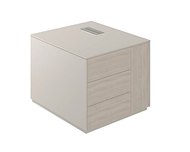 Тумба опорная Atlas 800x900x630 обвязка GS, фасады YN, правая - Вид 1