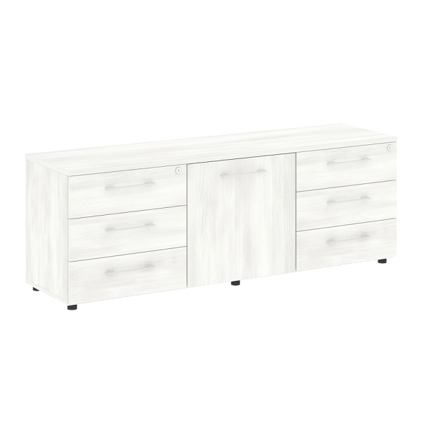 Yalta Тумба модульная LT.TS-3.2 (R) Снежная патина 1642*450*580 - Вид 1