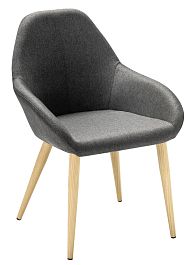 Кресло Kent тёмно-серый/нат.дуб - Фото предпросмотра