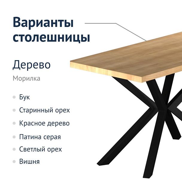 Стол Астер, лофт - Вид 6