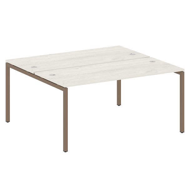 Metal System Quattro Р. ст. на П-образном м/к 40БП.РАС-СП-2.4 Дуб наварра/Мокко металл 1600*1475*750 - Вид 1