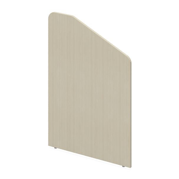 Боковина стойки-ресепшн "Статус"  ПК-ИМД-БКР104х74/Д-В1-99 клен - Вид 1