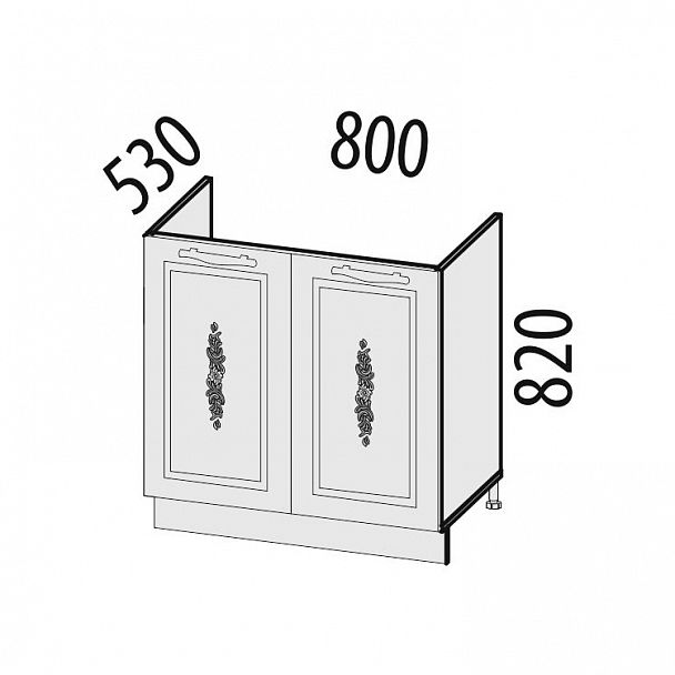 Стол под мойку "Виктория" 20.51 - Вид 2