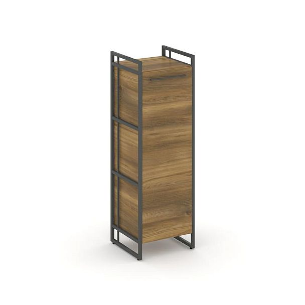 Rift Шкаф 3 ниши узкий RF.SU-31 (L) Сандал Янтарный/Металл Антрацит 420*396*1286 - Вид 1