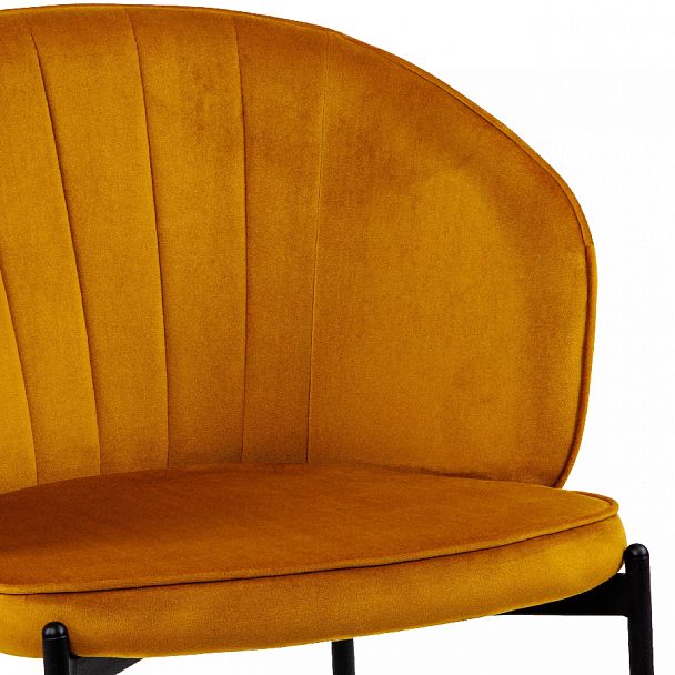 Стул кухонный Миэль горчичный велюр/черный - Вид 8