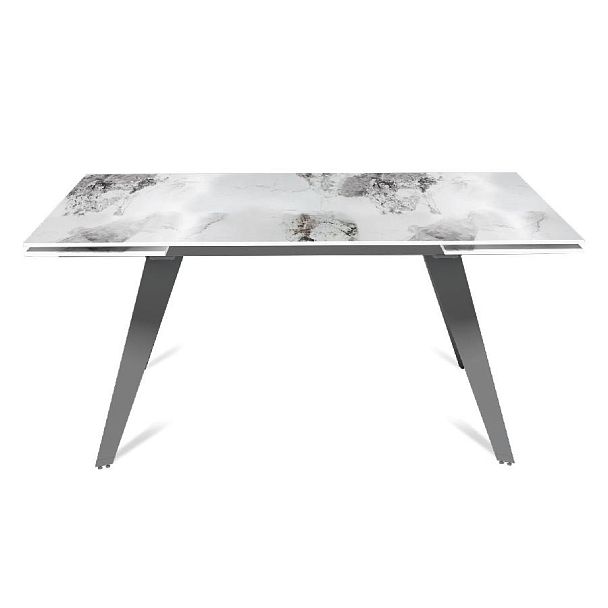Стол раскладной Rhein (160+40+40), керамика глянцевая Calacatta - Вид 2