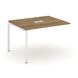 Concept Проходной наборный элемент переговорного стола CN.NPRG-012 Сандал Янтарный/Металл Белый 1180*980*750 - Фото предпросмотра