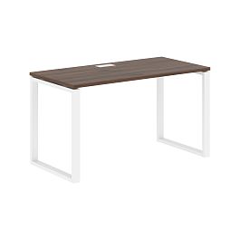 Стол прямой EQST 1367 Дуб Денвер тёмный/Белый 1360х670х750 EDIS - Фото предпросмотра