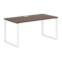 Стол прямой EQST 1580 Дуб Денвер тёмный/Белый 1560х800х750 EDIS - Фото предпросмотра