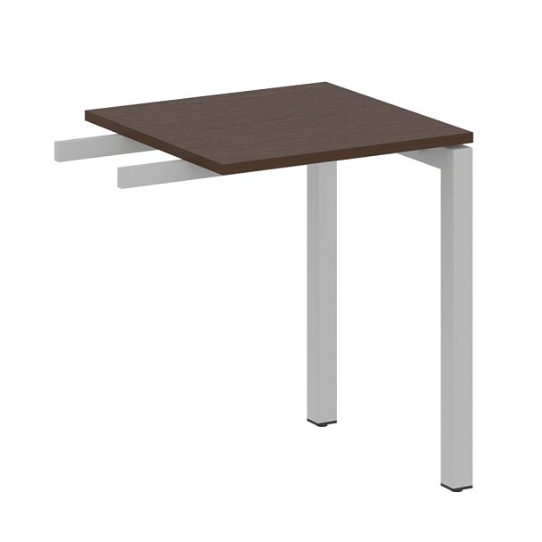 Metal System Quattro Приставной элемент на П-образном м/к 50БП.ПР-1 Венге/Серый металл 600*600*750 - Вид 1