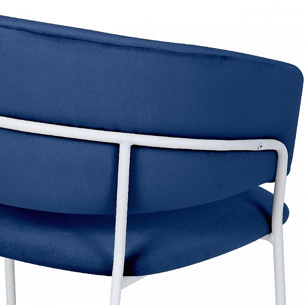 Комплект кухонных стульев Даксон синий велюр/белый, 4 шт. - Вид 9