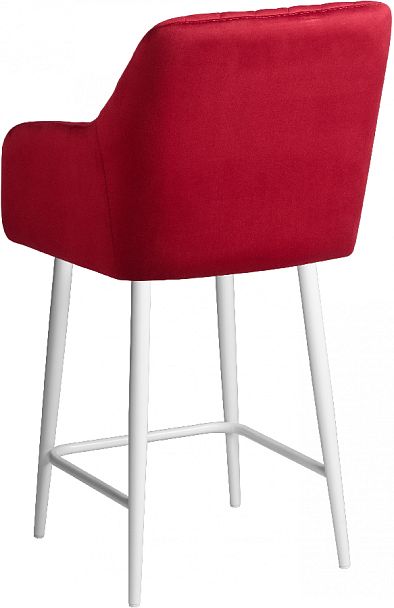 Комплект полубарных поворотных кресел Барли К, Confetti bordo/белый, 4 шт. - Вид 6