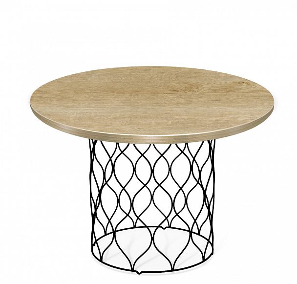 Столик журнальный SHT-TU49/TT 60 ЛДСП черный муар/дуб песочный - Вид 2