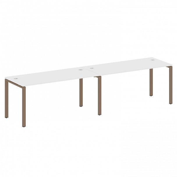 Рабочая станция "Metal System" БП.СМ-2.4 белый/мокко - Вид 1