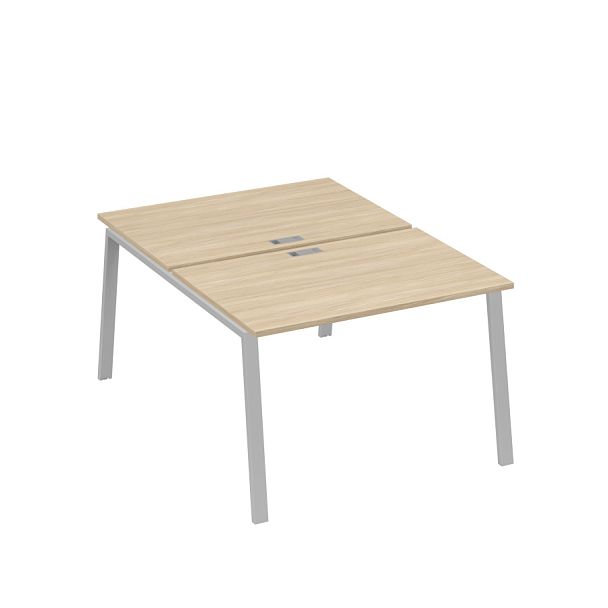 Станция (2х120) рабочая с металлокаркасом TRE A4 А4 Б3 176  БП дуб скандинавский / металлокаркас серый - Вид 1