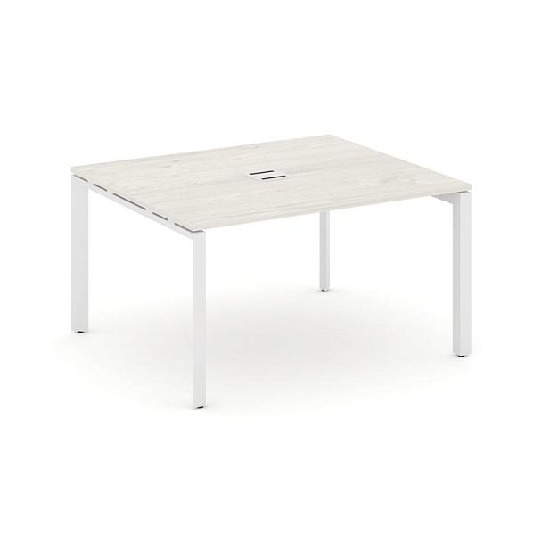 Style Project Next Стол переговорный SN-59P.SPRG-032 Дуб Наварра/Металл Белый 1180*1180*750 - Вид 1