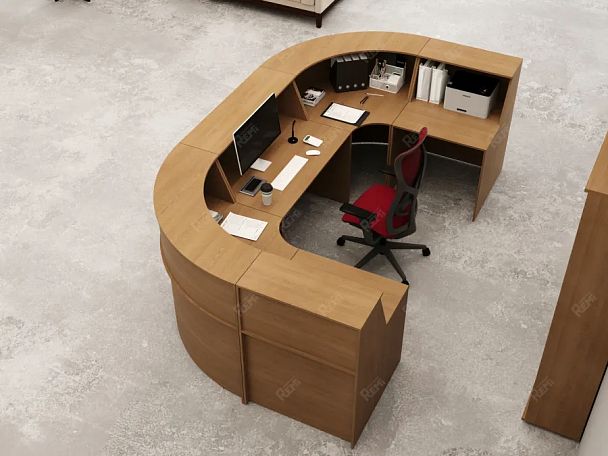 UNITY РРП2-9-13-BUK Прямой блок ресепшн 90-130 1300х900х1150 - Вид 6