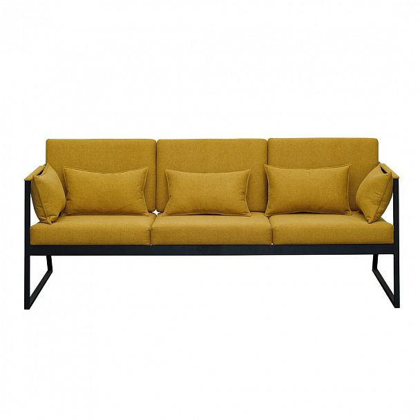 Диван лофт Стэйт Гросс большой, желтый - Вид 3