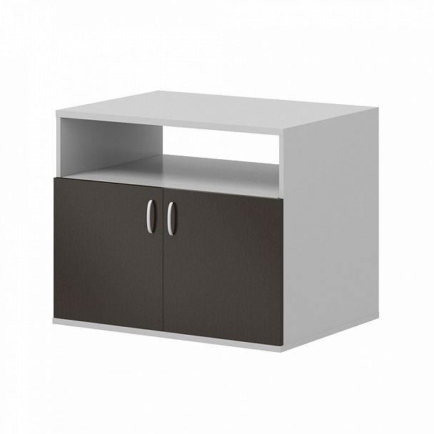 Тумба под оргтехнику "Система-M"  ПК-ССМ-ШО66Х80/35-В4-14 серый+дуб ферраре - Вид 1