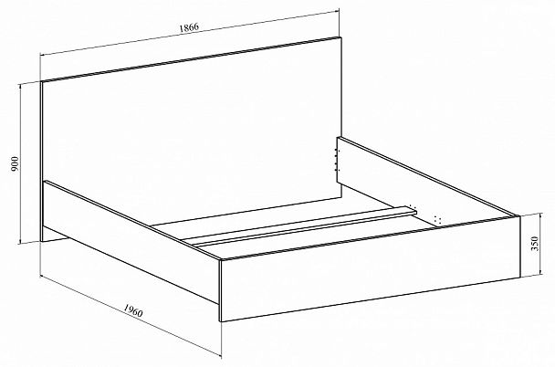 Кровать двуспальная Виктория ВИ-35 - Вид 3
