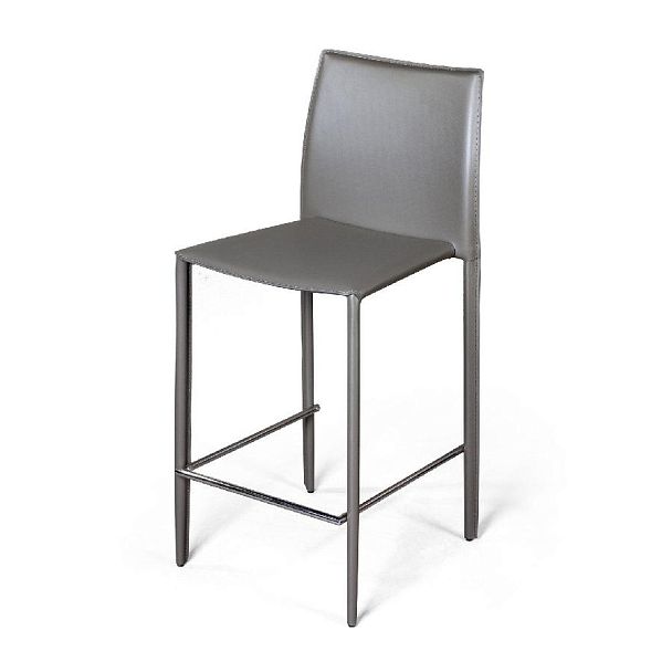 Стул полубарный Rolf, кожа тауп - Вид 6