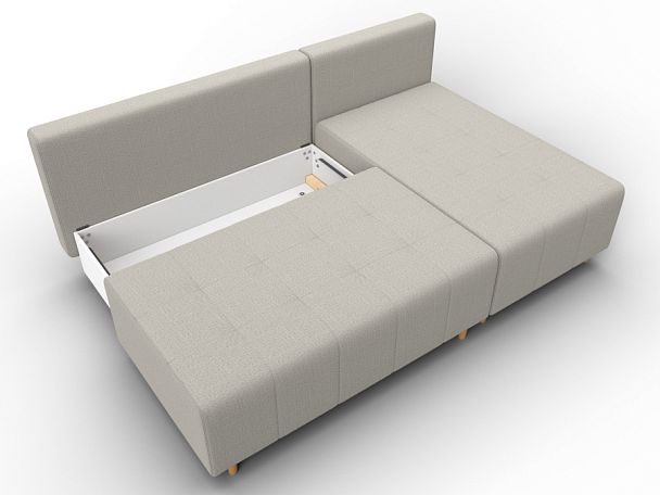 Диван угловой Лига-102 угол универсальный Рогожка бежевый - Вид 7