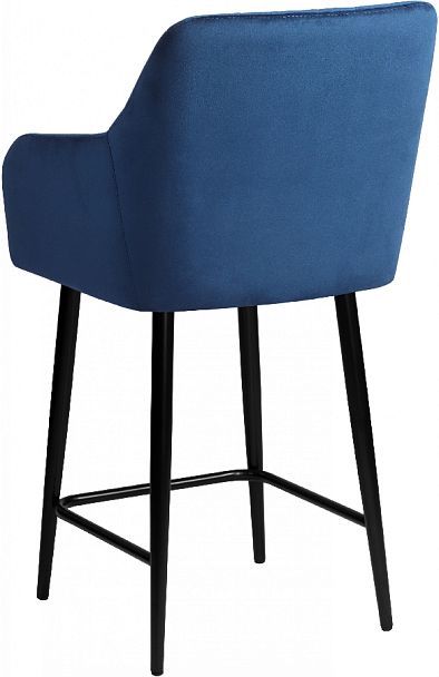 Полубарное поворотное кресло Барли К, Confetti blue/черный - Вид 6