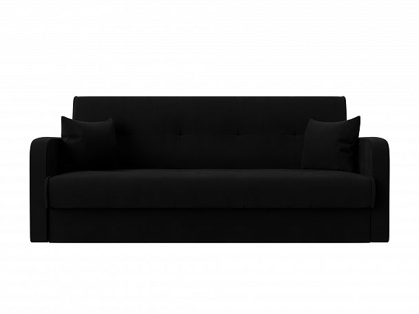 Диван книжка Надежда (полностью микровельвет черный) - Вид 2