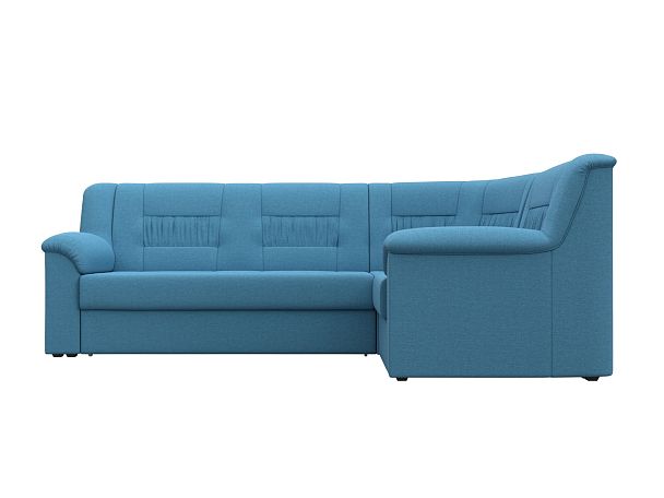 Диван угловой Карелия правый угол Рогожка голубой - Вид 2