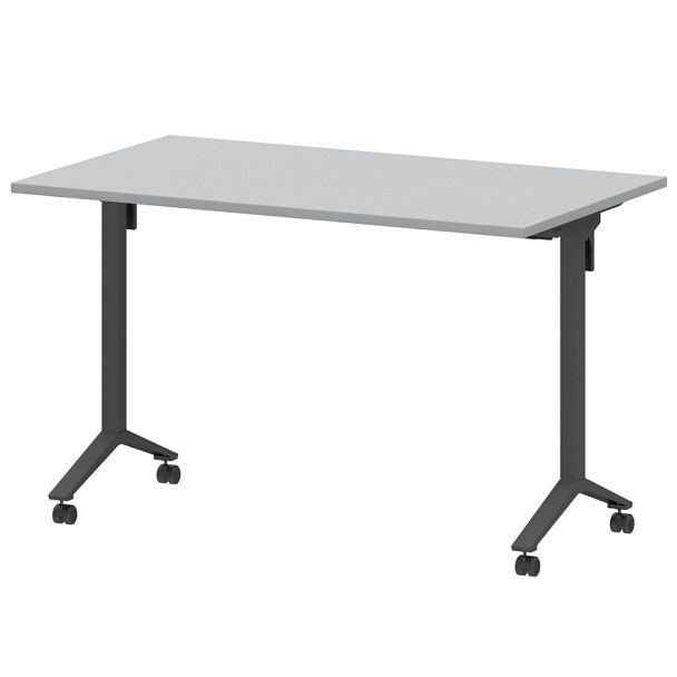 Стол мобильный складной МБ22-120.70 Серый/Антрацит 1200x700x750 Моби - Вид 1