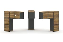 Concept Надставка низкая CN.ONN-005 Сандал Янтарный/Антрацит/Металл Антрацит 1099*365*1130 - Фото предпросмотра